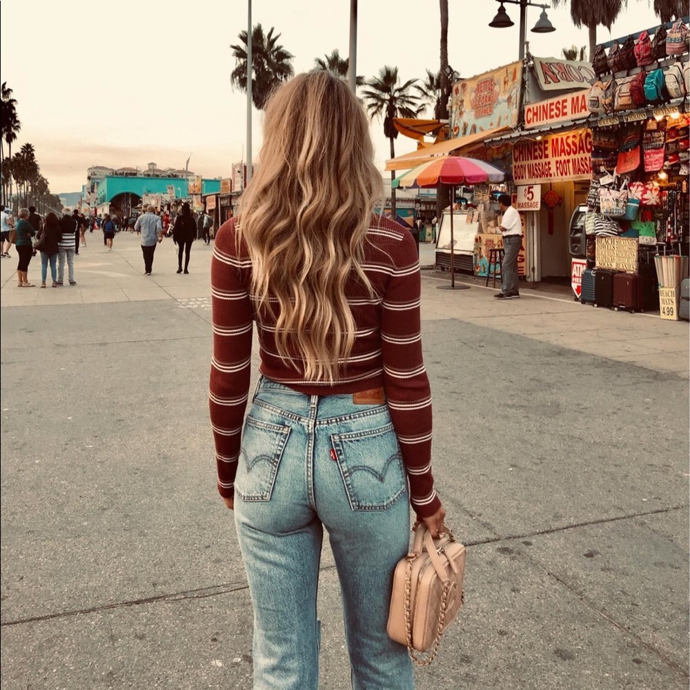 Levis Wedgie Straight Jeans High Rise